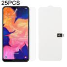 25 PCS Soft Hydrogel Film Full Cover Front Protector with Alcohol Cotton + Scratch Card for Galaxy A10 - 1