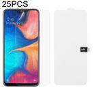 25 PCS Soft Hydrogel Film Full Cover Front Protector with Alcohol Cotton + Scratch Card for Galaxy A20 - 1