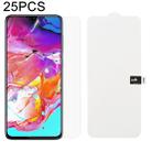 25 PCS Soft Hydrogel Film Full Cover Front Protector with Alcohol Cotton + Scratch Card for Galaxy A70 - 1