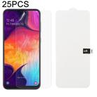 25 PCS Soft Hydrogel Film Full Cover Front Protector with Alcohol Cotton + Scratch Card for Galaxy M30 - 1