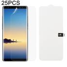 25 PCS Soft Hydrogel Film Full Cover Front Protector with Alcohol Cotton + Scratch Card for Galaxy Note 8 - 1