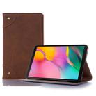 Retro Book Style Horizontal Flip Leather Case with Holder & Card Slots & Wallet for Galaxy Tab A 8.0 (2019)(Light Brown) - 1