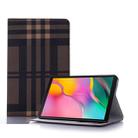 Plaid Texture Horizontal Flip Leather Case with Holder & Card Slots & Wallet for Galaxy Tab A 8.0 (2019) / T295(Coffee) - 1