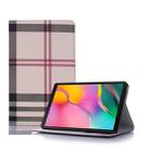 Plaid Texture Horizontal Flip Leather Case with Holder & Card Slots & Wallet for Galaxy Tab A 8.0 (2019) / T295(Khaki) - 1