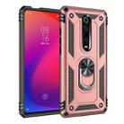 Armor Shockproof TPU + PC Protective Case with 360 Degree Rotation Holder for Xiaomi Redmi K20(Rose Gold) - 1