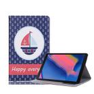 Horizontal Flip Leather Case with Card Slots & Holder & Wallet & Photo Frame for Galaxy Tab A 8.0 (2019)(Sailboat) - 1