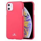 GOOSPERY JELLY TPU Shockproof and Scratch Case for iPhone 11(Rose Red) - 1