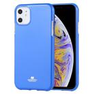 GOOSPERY JELLY TPU Shockproof and Scratch Case for iPhone 11(Blue) - 1