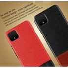IMAK Ruiyi Series Concise Slim PU + PC Protective Case For Google Pixel 4(Black+Red) - 4