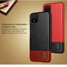 IMAK Ruiyi Series Concise Slim PU + PC Protective Case For Google Pixel 4(Black+Red) - 5