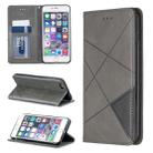 Rhombus Texture Horizontal Flip Magnetic Leather Case with Holder & Card Slots & Wallet For iPhone 6 Plus & 6s Plus(Grey) - 1