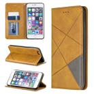 Rhombus Texture Horizontal Flip Magnetic Leather Case with Holder & Card Slots & Wallet For iPhone 6 Plus & 6s Plus(Yellow) - 1