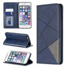 Rhombus Texture Horizontal Flip Magnetic Leather Case with Holder & Card Slots & Wallet For iPhone 6 Plus & 6s Plus(Blue) - 1