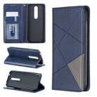 Rhombus Texture Horizontal Flip Magnetic Leather Case with Holder & Card Slots & Wallet For Nokia 4.2(Blue) - 1