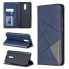 Rhombus Texture Horizontal Flip Magnetic Leather Case with Holder & Card Slots & Wallet For Nokia 3.2(Blue) - 1