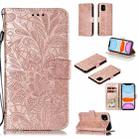 Lace Flower Horizontal Flip Leather Case with Holder & Card Slots & Wallet for iPhone 11(Rose Gold) - 1