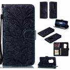 Lace Flower Horizontal Flip Leather Case with Holder & Card Slots & Wallet for Motorola One Pro(Dark Blue) - 1