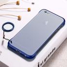 Frosted Anti-skidding TPU Protective Case with Metal Ring for iPhone 6(Blue) - 1