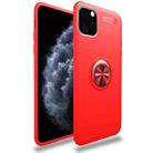 For iPhone 11 Pro lenuo Shockproof TPU Case with Invisible Holder (Red) - 1
