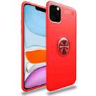 For iPhone 11 lenuo Shockproof TPU Case with Invisible Holder (Red) - 1
