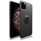 For iPhone 11 Pro Max lenuo Shockproof TPU Case with Invisible Holder (Black) - 1