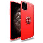 For iPhone 11 Pro Max lenuo Shockproof TPU Case with Invisible Holder (Red) - 1