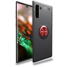 lenuo Shockproof TPU Case with Invisible Holder For Galaxy Note10(Black Red) - 1