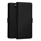 DZGOGO MILO Series PC + PU Horizontal Flip Leather Case with Holder & Card Slot & Wallet For Sony Xperia 20(Black) - 1