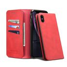 PU + TPU Horizontal Flip Leather Case with Holder & Card Slots & Wallet for iPhone XR(Red) - 1