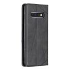 Rhombus Texture Horizontal Flip Magnetic Leather Case with Holder & Card Slots & Wallet For Galaxy S10+(Black) - 3