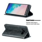 Rhombus Texture Horizontal Flip Magnetic Leather Case with Holder & Card Slots & Wallet For Galaxy S10+(Black) - 4