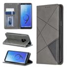 Rhombus Texture Horizontal Flip Magnetic Leather Case with Holder & Card Slots & Wallet For Galaxy S9(Grey) - 1