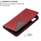 Rhombus Texture Horizontal Flip Magnetic Leather Case with Holder & Card Slots For Galaxy A10e / A20e(Red) - 5