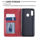 Rhombus Texture Horizontal Flip Magnetic Leather Case with Holder & Card Slots For Galaxy A10e / A20e(Red) - 6