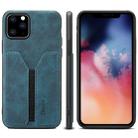 PU + TPU Protective Case with Card Slots for iPhone 11 Pro(Blue) - 1