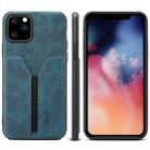 For iPhone 11 PU + TPU Protective Case with Card Slots (Blue) - 1