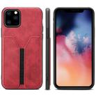 PU + TPU Protective Case with Card Slots for iPhone 11 Pro Max(Red) - 1