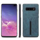 PU + TPU Protective Case with Card Slots for Galaxy S10(Blue) - 1