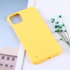 Frosted Anti-skidding PC Protective Case for iPhone 11 Pro(Yellow) - 1