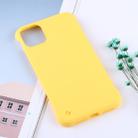 Anti-skidding PC Protective Case for iPhone 11(Yellow) - 1