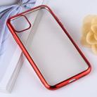 Transparent TPU Anti-Drop And Waterproof Mobile Phone Protective Case for iPhone 11 Pro(Red) - 1