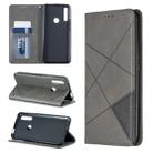 Rhombus Texture Horizontal Flip Magnetic Leather Case with Holder & Card Slots For Huawei P Smart Z / Y9 Prime (2019)(Grey) - 1