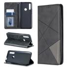 Rhombus Texture Horizontal Flip Magnetic Leather Case with Holder & Card Slots For Huawei P Smart Z / Y9 Prime (2019)(Black) - 1