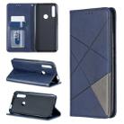 Rhombus Texture Horizontal Flip Magnetic Leather Case with Holder & Card Slots For Huawei P Smart Z / Y9 Prime (2019)(Blue) - 1