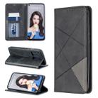 Rhombus Texture Horizontal Flip Magnetic Leather Case with Holder & Card Slots For Huawei P20 lite (2019) / nova 5i(Black) - 1