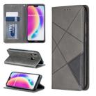 Rhombus Texture Horizontal Flip Magnetic Leather Case with Holder & Card Slots For Huawei P20 lite / nova 3e(Grey) - 1