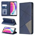 Rhombus Texture Horizontal Flip Magnetic Leather Case with Holder & Card Slots For Huawei P20 lite / nova 3e(Blue) - 1