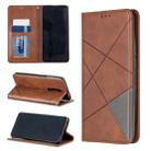 Rhombus Texture Horizontal Flip Magnetic Leather Case with Holder & Card Slots For Xiaomi Redmi K20 / K20 Pro / Mi 9T(Brown) - 1