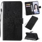 Tree & Cat Pattern Pressed Printing Horizontal Flip PU Leather Case with Holder & Card Slots & Wallet & Lanyard For Huawei P20 Lite 2019 / Nova 5i(Black) - 1