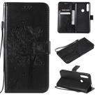 Tree & Cat Pattern Pressed Printing Horizontal Flip PU Leather Case with Holder & Card Slots & Wallet & Lanyard For Huawei P Smart Z / Y9 Prime 2019(Black) - 1